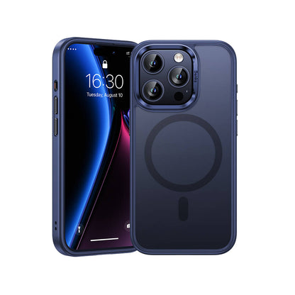 Apple iPhone 15 Pro Max Kılıf M-safe Şarj Özellikli Benks Mist Protective Kapak Siyah