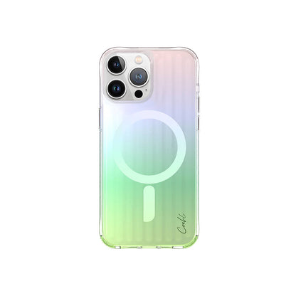 Apple iPhone 15 Pro Max Kılıf M-safe Şarj Özellikli Parlayan Arka Yüzey Coehl Linear Kapak