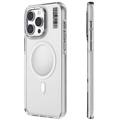 Apple iPhone 15 Pro Max Kılıf M-safe Şarj Özellikli Şeffaf Youngkit Crystal Shield Serisi Kapak Renksiz