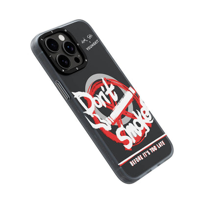 Apple iPhone 15 Pro Max Kılıf M-safe Şarj Özellikli Shu Tasarımlı Youngkit City Serisi Kapak Siyah-Kırmızı