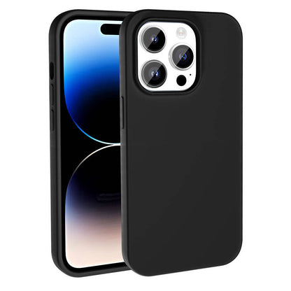 Apple iPhone 15 Pro Max Kılıf M-safe Şarj Özellikli Sıvı Teknolojili Silinebilir Sert Zore Kivi Kapak