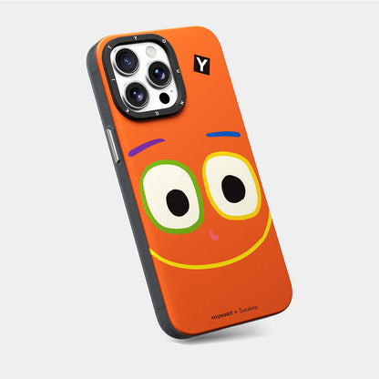 Apple iPhone 15 Pro Max Kılıf M-safe Şarj Özellikli Sunshine Tasarımlı Youngkit Daily Happy Serisi Kapak Sarı