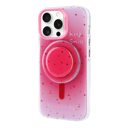 Apple iPhone 15 Pro Max Kılıf M-safe Şarj Özellikli Tak-Çıkar Pop Soketli Zore Tiktok Kapak