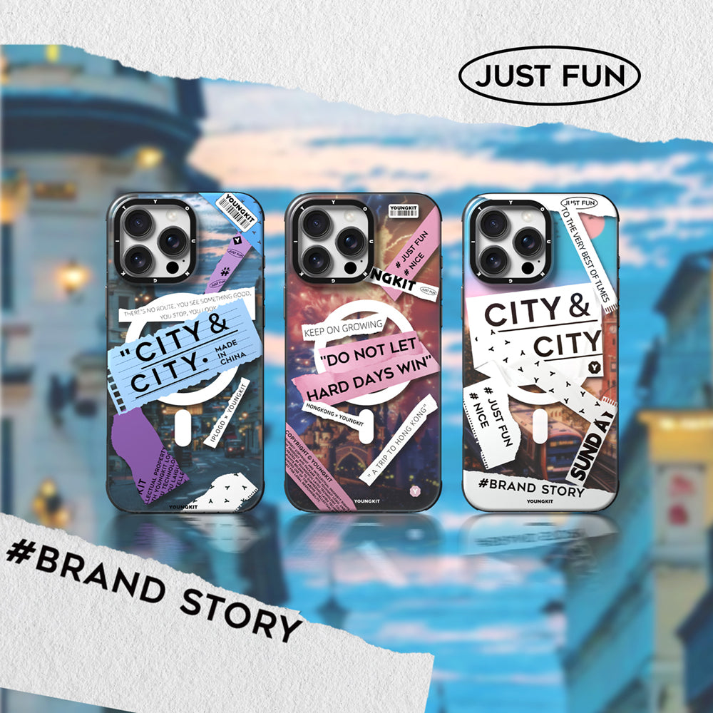 Apple iPhone 15 Pro Max Kılıf M-safe Şarj Özellikli Youngkit A-City Serisi Kapak Pembe