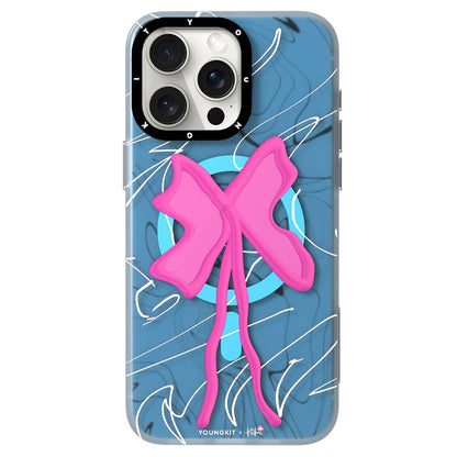 Apple iPhone 15 Pro Max Kılıf M-safe Şarj Özellikli Youngkit Anti-Trend Serisi Kapak Mavi