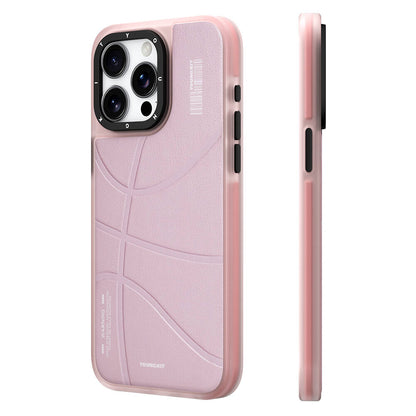 Apple iPhone 15 Pro Max Kılıf M-safe Şarj Özellikli Youngkit Backboard Serisi Leather Kapak Pembe