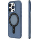 Apple iPhone 15 Pro Max Kılıf M-safe Şarj Özellikli Youngkit Rock Serisi Kapak Mavi