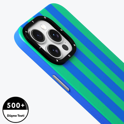 Apple iPhone 15 Pro Max Kılıf M-safe Şarj Özellikli Youngkit Striped Piano Keys Serisi Kapak Siyah