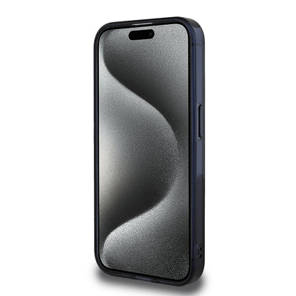 Apple iPhone 15 Pro Max Kılıf Redbull Orjinal Lisanslı M-safe Şarj Özellikli IML Çift Boğa Baskılı Sert PC Kapak Lacivert