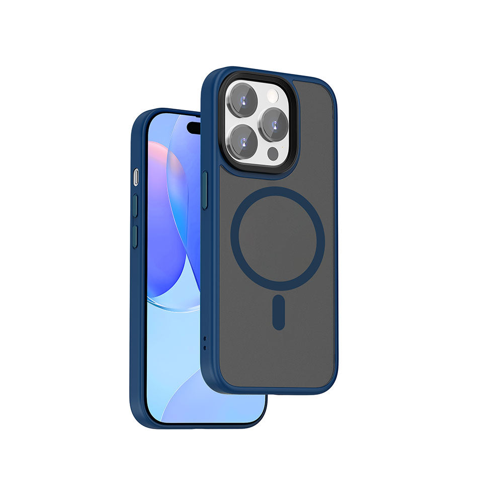 Apple iPhone 15 Pro Max Kılıf Wiwu FGG-011 M-safe Şarj Özellikli Kamera Korumalı Kapak Siyah