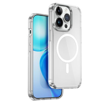 Apple iPhone 15 Pro Max Kılıf Wiwu MCC-101 Magnetic Crystal Sert PC Kapak Siyah