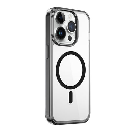Apple iPhone 15 Pro Max Kılıf Wiwu MCC-101 Magnetic Crystal Sert PC Kapak Siyah