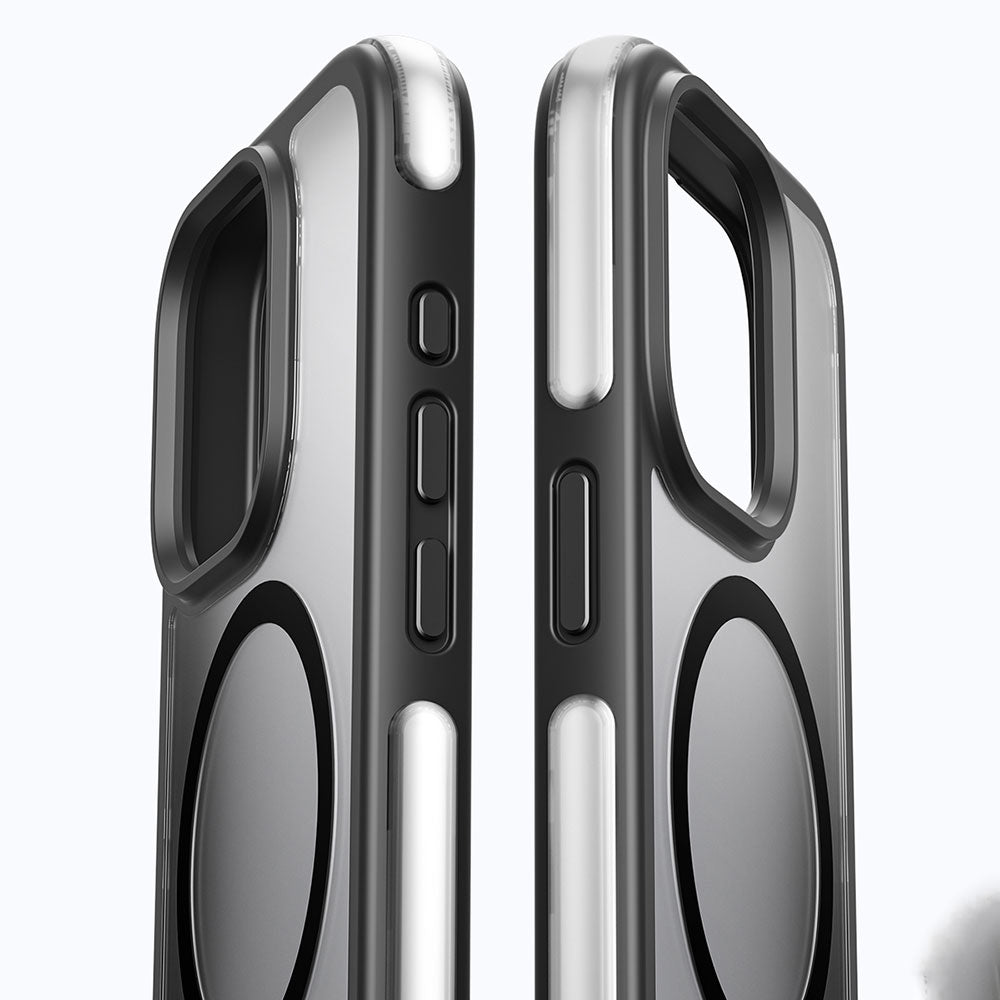 Apple iPhone 15 Pro Max Kılıf Wiwu ZKK-012 M-safe Şarj Özellikli Air Cushion Kapak Mavi