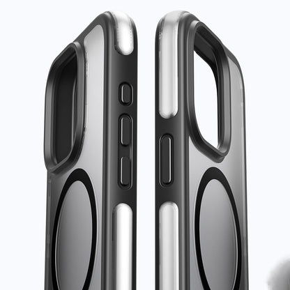 Apple iPhone 15 Pro Max Kılıf Wiwu ZKK-012 M-safe Şarj Özellikli Air Cushion Kapak Mavi