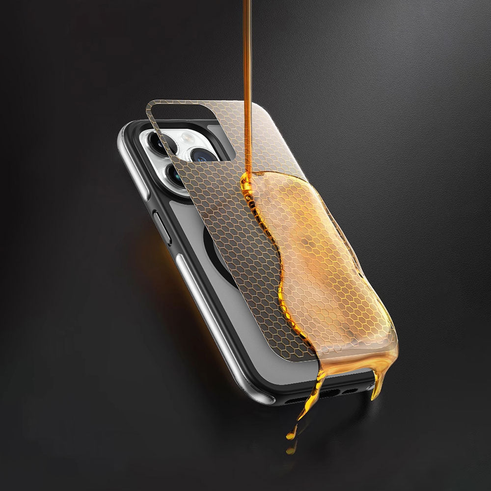 Apple iPhone 15 Pro Max Kılıf Wiwu ZKK-012 M-safe Şarj Özellikli Air Cushion Kapak Mavi