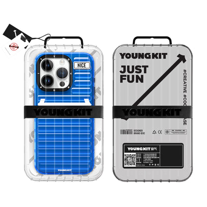 Apple iPhone 15 Pro Max Kılıf YoungKit Luggage FireFly Serisi Kapak Yeşil