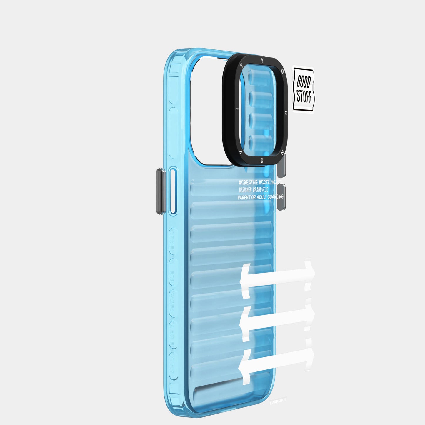 Apple iPhone 15 Pro Max Kılıf YoungKit Luggage FireFly Serisi Kapak Mavi