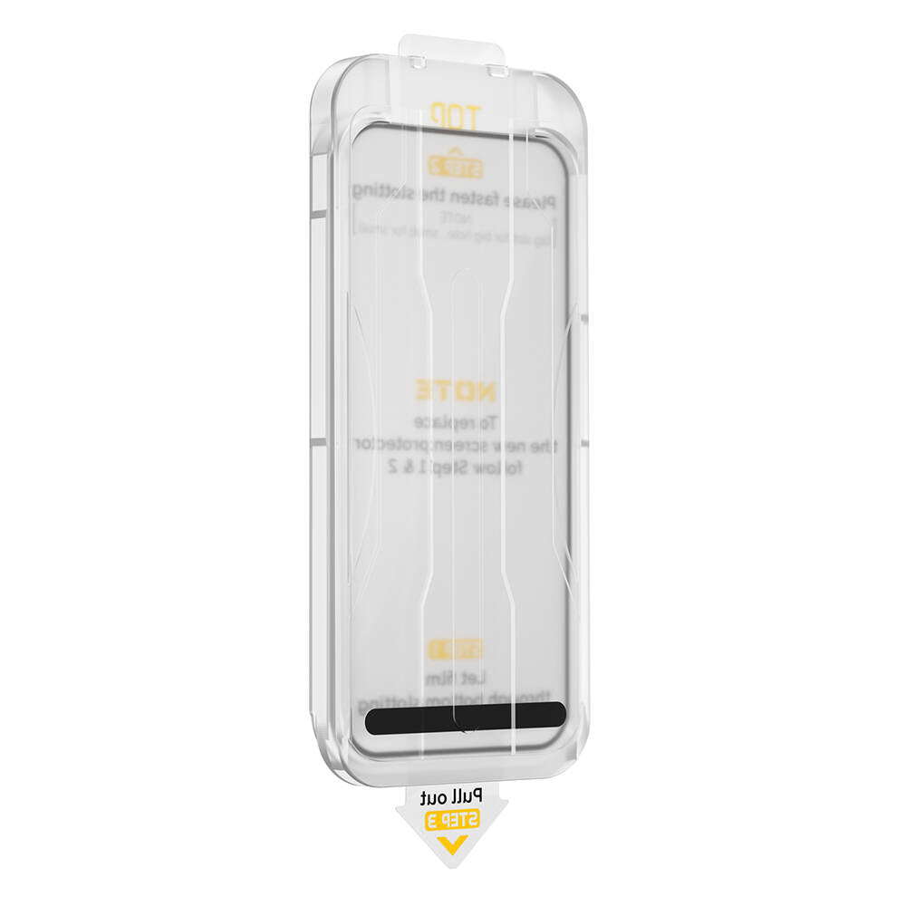 Apple iPhone 15 Pro Max Wiwu SQ-008 Oleofobik Easy Install Darbeye Karşı Dayanıklı Temperli Cam Ekran Koruyucu + Kolay Uygulama Aparatlı Siyah