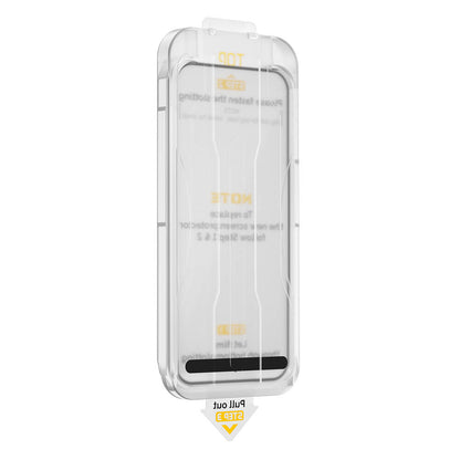 Apple iPhone 15 Pro Max Wiwu SQ-008 Oleofobik Easy Install Darbeye Karşı Dayanıklı Temperli Cam Ekran Koruyucu + Kolay Uygulama Aparatlı Siyah