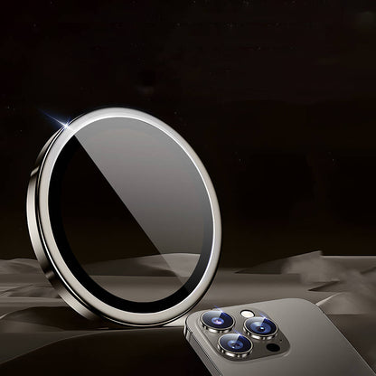 Apple iPhone 15 Pro Wiwu LG-003 Lens Guard Çizilmeye Karşı Dayanıklı Safir Kamera Lens Koruyucu Siyah-Titanyum