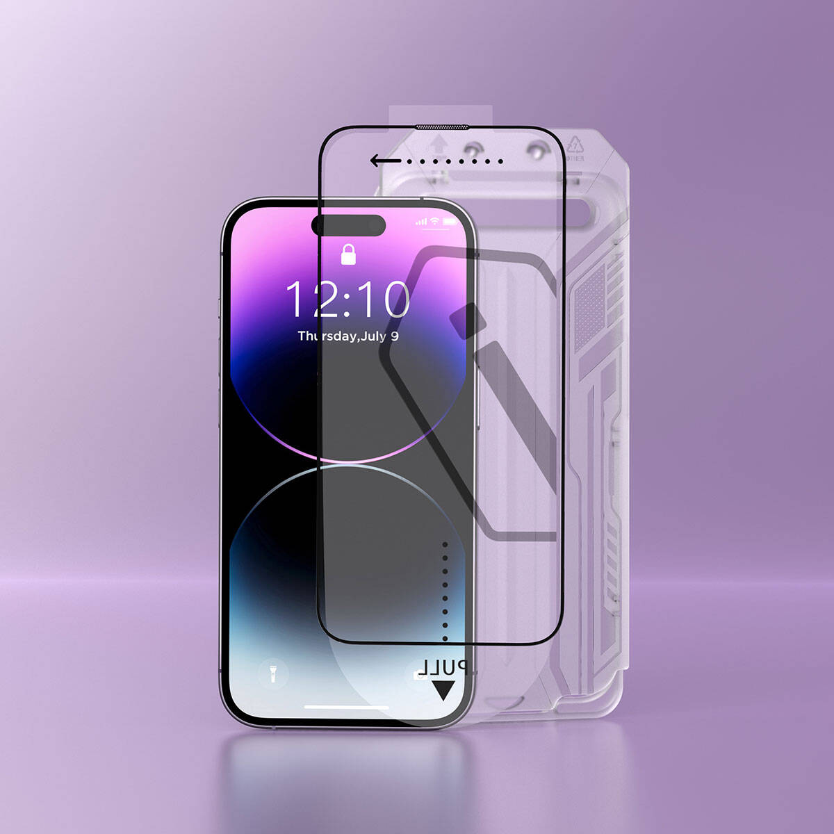 Apple iPhone 15 Pro Wiwu SQ-005 Easy İnstall iVista Super Hardness Ekran Koruyucu Siyah