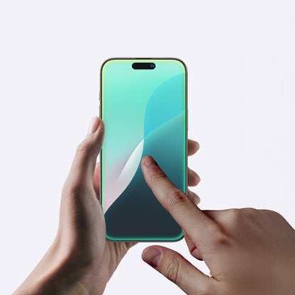 Apple iPhone 16 Amazingthing Radix Mat Parmak İzi Bırakmayan Temperli Cam Ekran Koruyucu Siyah