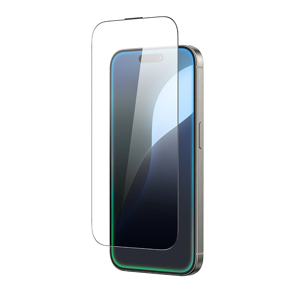 Apple iPhone 16 Amazingthing Titan Parmak İzi Bırakmayan Temperli Cam Ekran Koruyucu Siyah