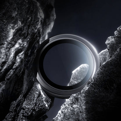 Apple iPhone 16 Benks Parlama Önleyici Glass Warrior Metal Kamera Lens Koruyucu Titanyum-Gümüş