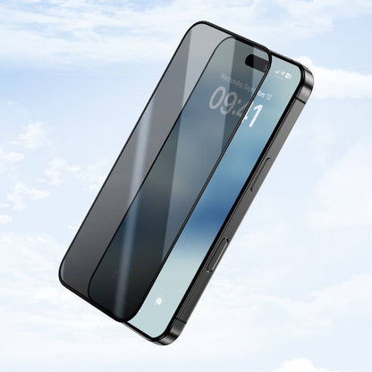 Apple iPhone 16 Benks Ultra Shield 0.4mm Privacy Ekran Koruyucu + Kolay Uygulama Aparatlı Siyah