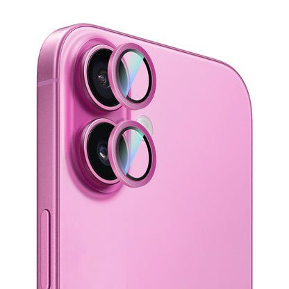 Apple iPhone 16 CaseWorld Alloy Serisi Oleofobik Anti Reflective Kamera Lens Koruyucu Gümüş
