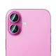 Apple iPhone 16 CaseWorld Alloy Serisi Oleofobik Anti Reflective Kamera Lens Koruyucu Pembe