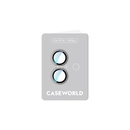 Apple iPhone 16 CaseWorld Alloy Serisi Oleofobik Anti Reflective Kamera Lens Koruyucu Gümüş