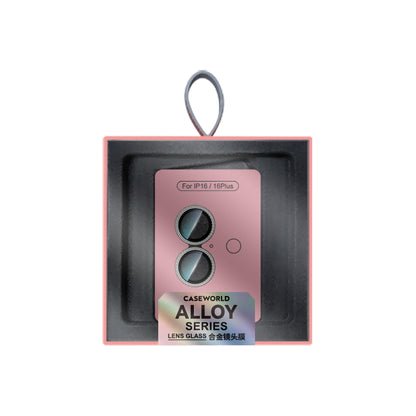 Apple iPhone 16 CaseWorld Alloy Sparkling Diamond Serisi Taşlı Lens Koruyucu Gümüş