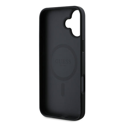 Apple iPhone 16 Guess Orjinal Lisanslı Kılıf + Ekran Koruyucu + Lens Koruyucu 3in1 Aksesuar Seti Pembe