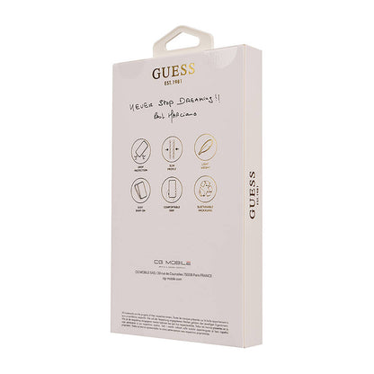 Apple iPhone 16 Kılıf Guess Orjinal Lisanslı Big Love Guess Kapak Kahverengi