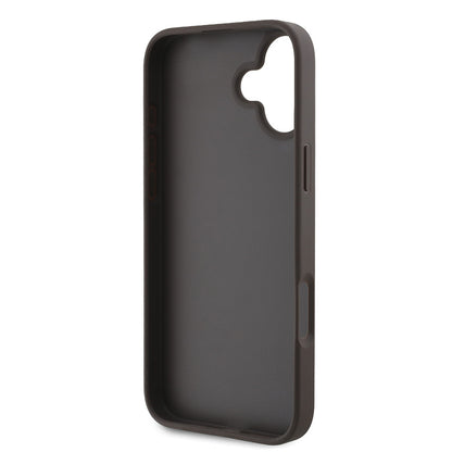 Apple iPhone 16 Kılıf Guess Orjinal Lisanslı Big Love Guess Kapak Siyah