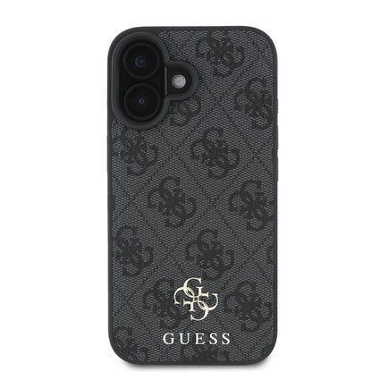Apple iPhone 16 Kılıf Guess Orjinal Lisanslı M-safe Şarj Özellikli Small 4G Classic Kapak Pembe
