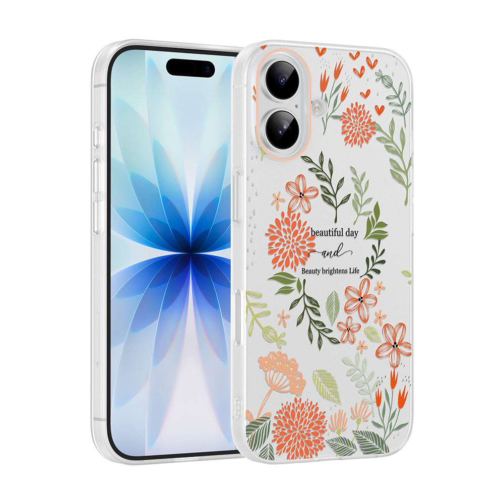 Apple iPhone 16 Kılıf Kamera Korumalı Desenli Zore Klip Kapak