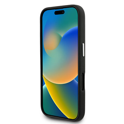 Apple iPhone 16 Kılıf Karl Lagerfeld Orjinal Lisanslı K&C Heads Pin Kapak Siyah