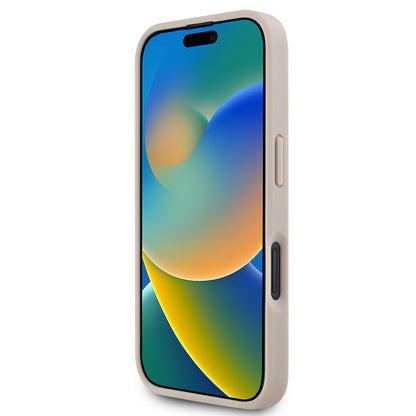 Apple iPhone 16 Kılıf Karl Lagerfeld Orjinal Lisanslı M-safe Şarj Özellikli KL Yazılı Hot Stamp Kapak Siyah