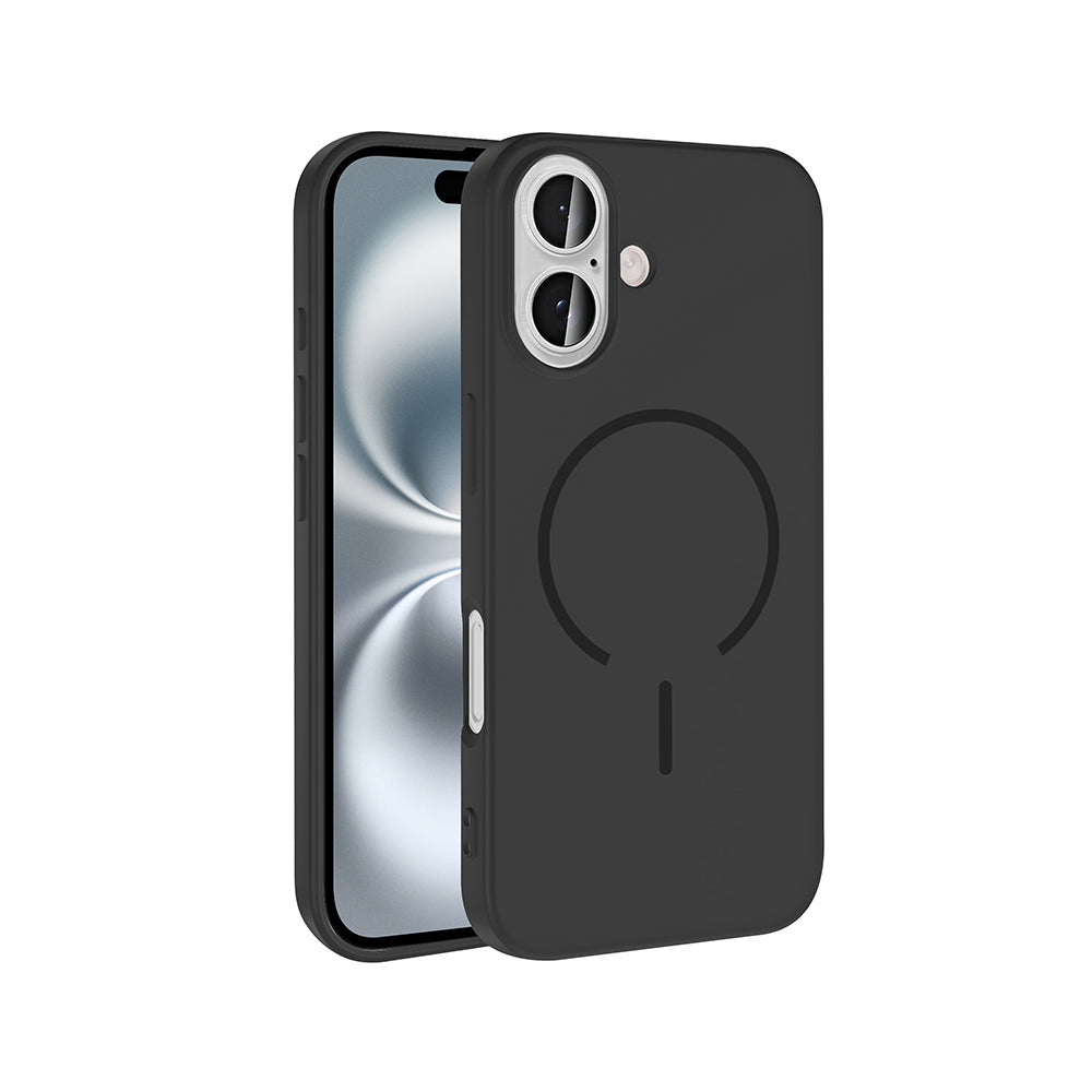 Apple iPhone 16 Kılıf M-safe Şarj Özellikli Zore Meta Kapak