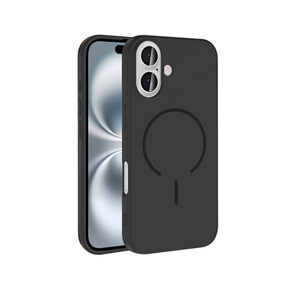 Apple iPhone 16 Kılıf M-safe Şarj Özellikli Zore Meta Kapak