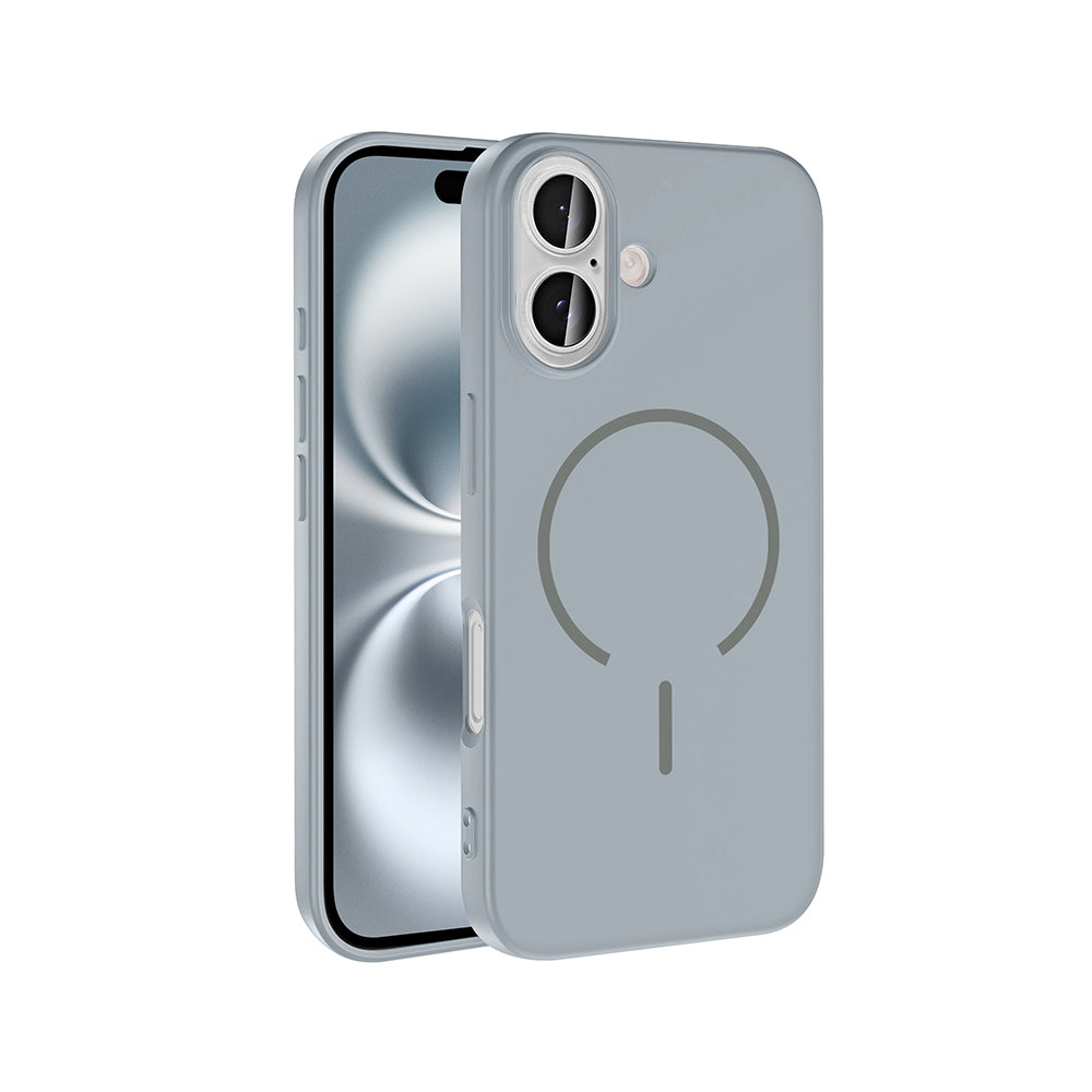 Apple iPhone 16 Kılıf M-safe Şarj Özellikli Zore Meta Kapak