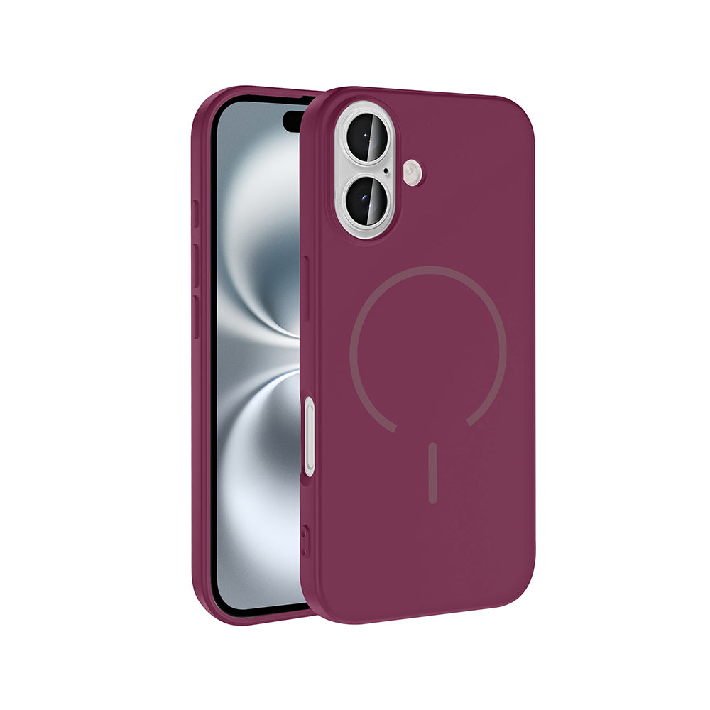 Apple iPhone 16 Kılıf M-safe Şarj Özellikli Zore Meta Kapak