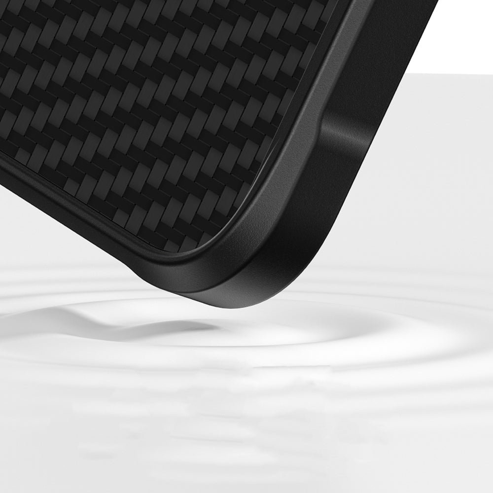 Apple iPhone 16 Kılıf M-safe Şarj Özellikli 1500D Aramid Fiber Amazingthing Titan Max Serisi Kapak Siyah