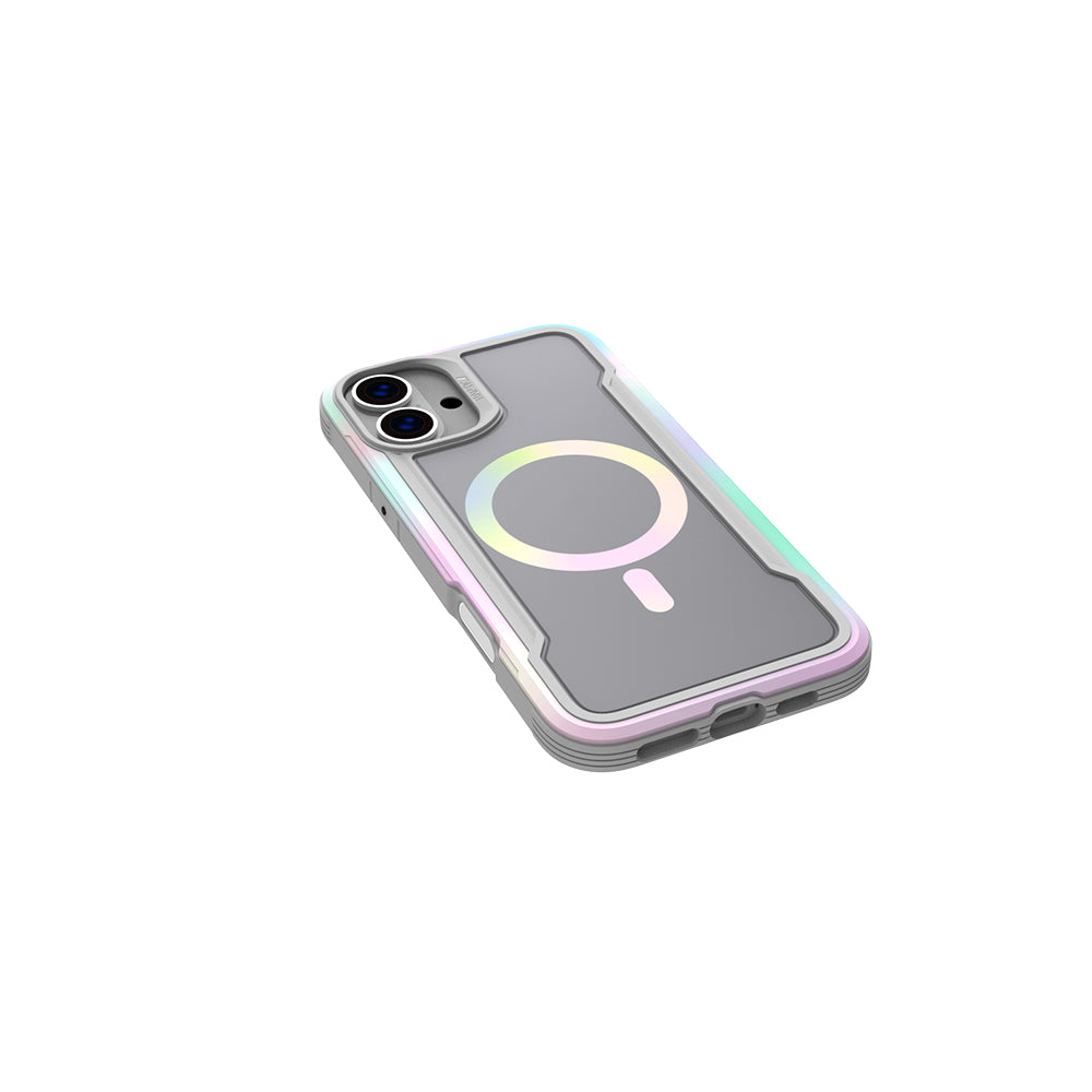 Apple iPhone 16 Kılıf M-safe Şarj Özellikli Airbagli Raptic Shield 2.0 Serisi Şeffaf Arka Yüzey Kapak Turkuaz