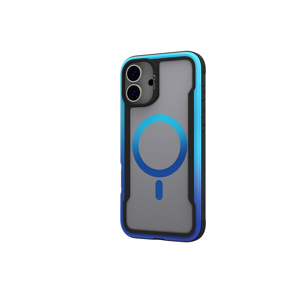 Apple iPhone 16 Kılıf M-safe Şarj Özellikli Airbagli Raptic Shield 2.0 Serisi Şeffaf Arka Yüzey Kapak Siyah