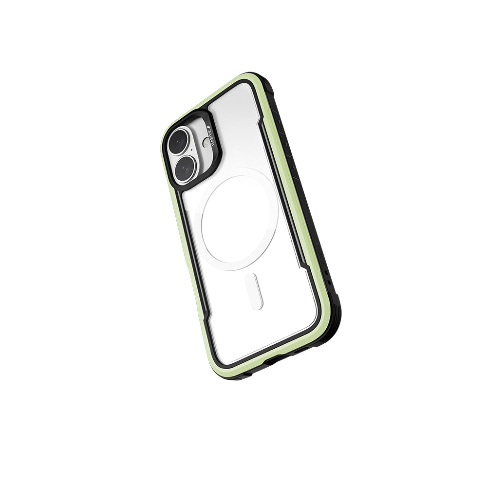 Apple iPhone 16 Kılıf M-safe Şarj Özellikli Airbagli Raptic Shield Serisi Şeffaf Arka Yüzey Kapak Siyah