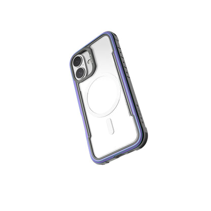 Apple iPhone 16 Kılıf M-safe Şarj Özellikli Airbagli Raptic Shield Serisi Şeffaf Arka Yüzey Kapak Kahverengi