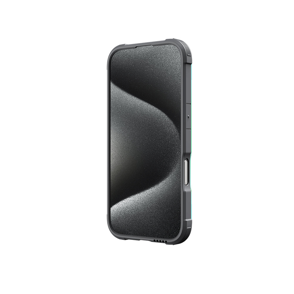 Apple iPhone 16 Kılıf M-safe Şarj Özellikli Airbagli Raptic Shield Serisi Şeffaf Arka Yüzey Kapak Siyah